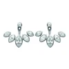 Boucles d'oreilles Brillaxis feuillage empierré