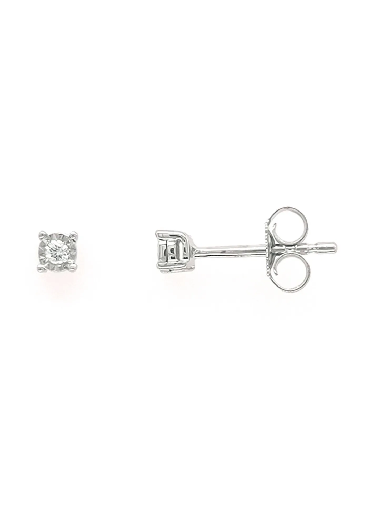 Boucles d'oreilles Brillaxis diamant 0.03 cts