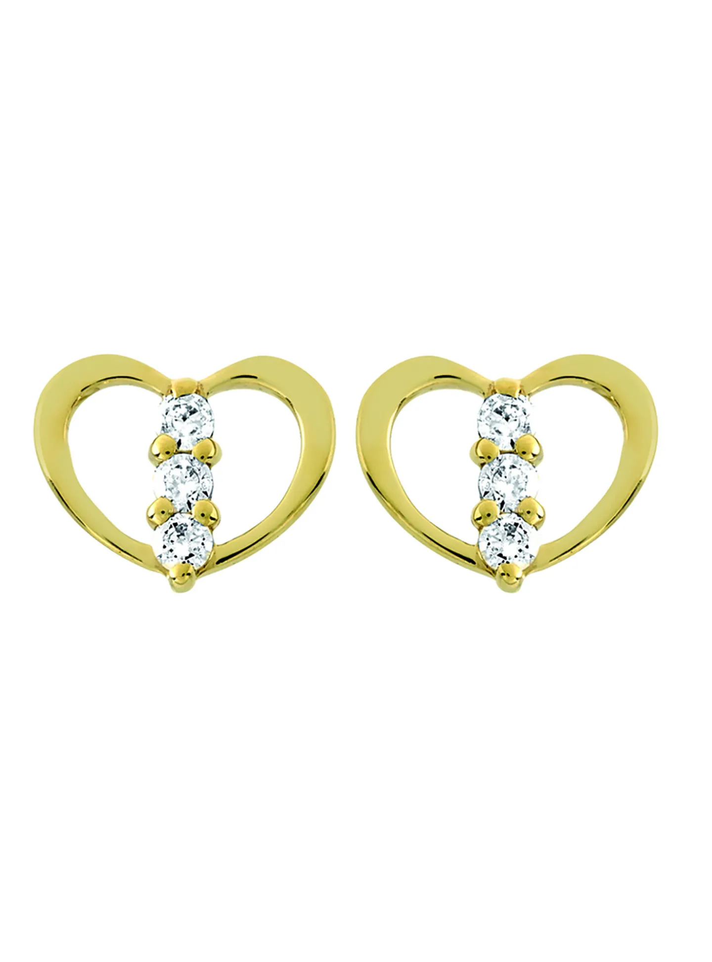Boucles d'oreilles Brillaxis coeur OZ