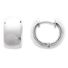 Boucles d'oreilles Brillaxis créoles larges argent