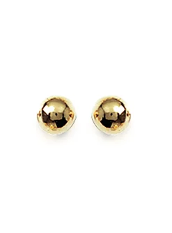 Boucles d'oreilles Brillaxis boules dorées 5mm