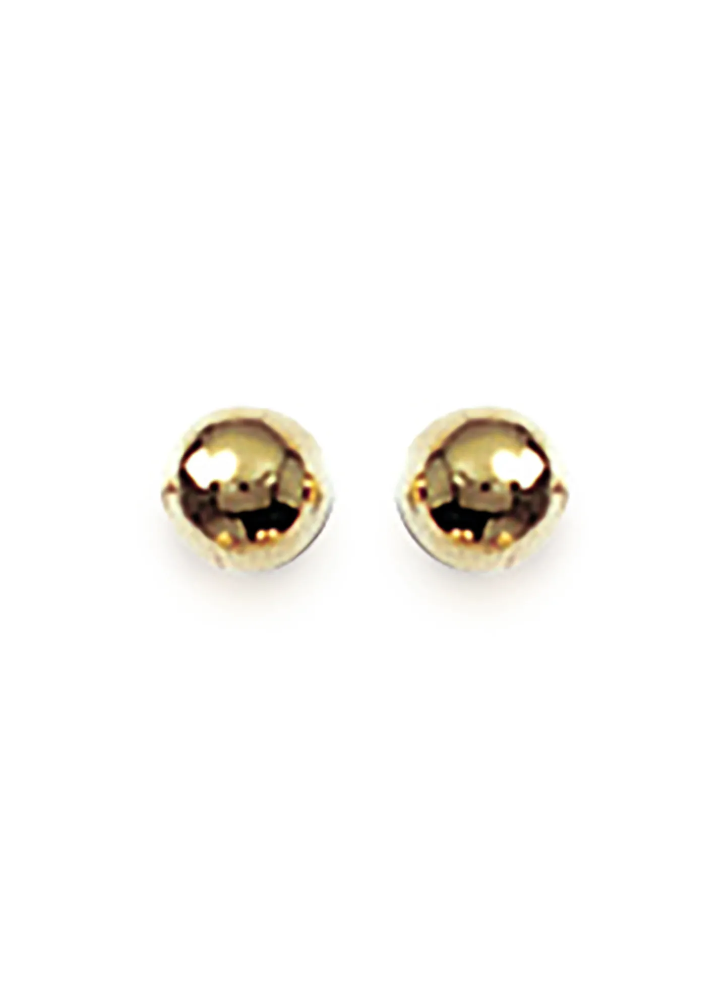 Boucles d'oreilles Brillaxis boules dorées 4mm