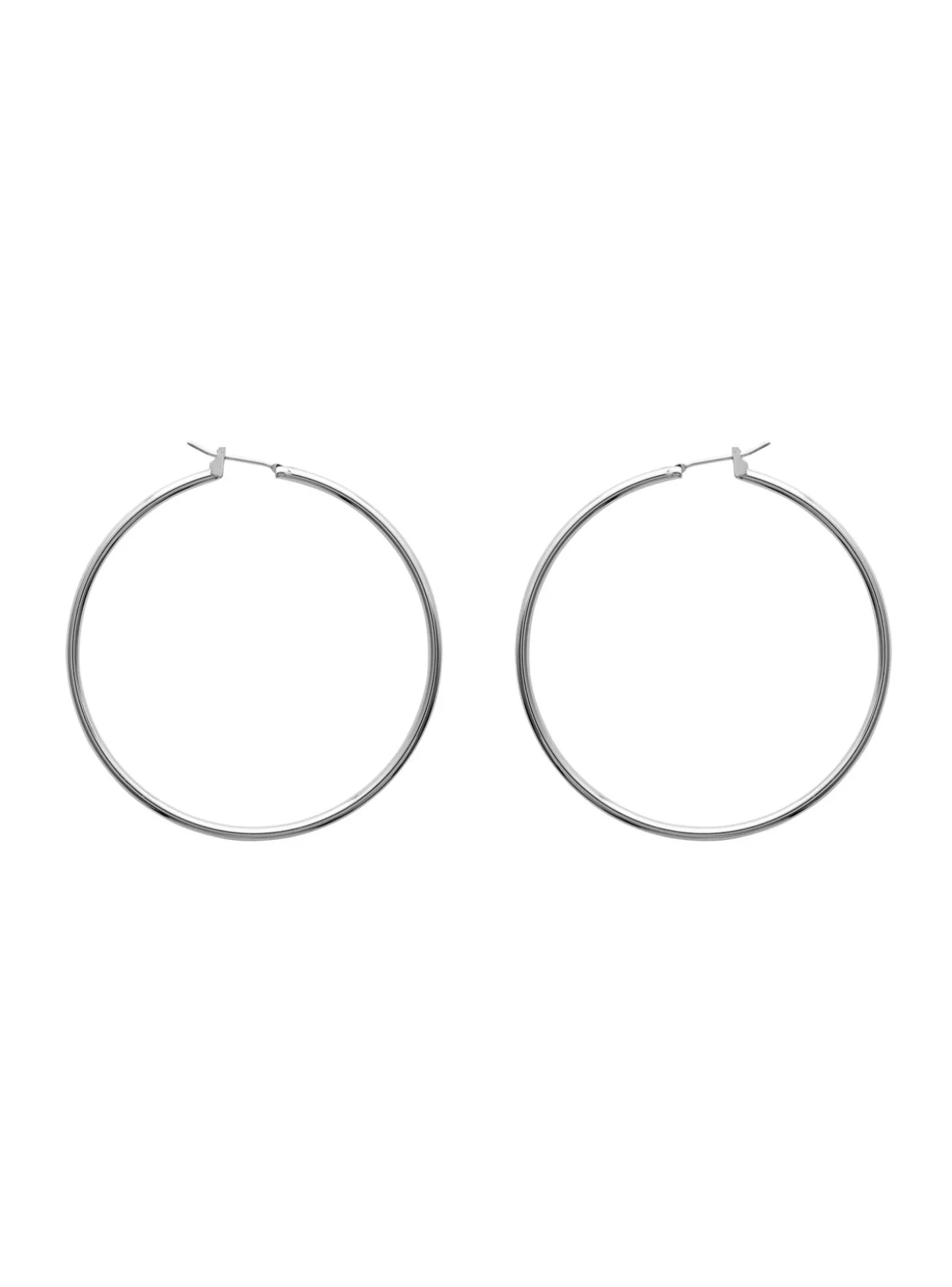 Boucles d'oreilles Brillaxis argent 50mm_x005f_x000D_fil rond 2 mm