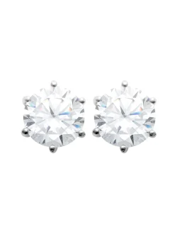 Boucles d'oreilles Brillaxis argent rhodié oxydes