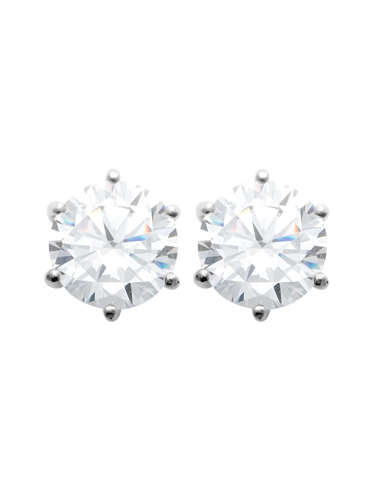 Boucles d'oreilles Brillaxis argent rhodié oxydes