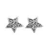 Boucles d'oreilles Brillaxis étoile pailletée laquée