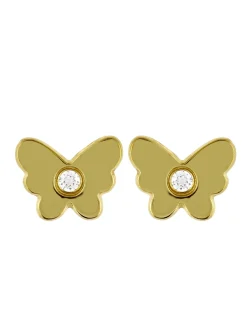 Boucles d'oreilles Brillaxis à vis papillon