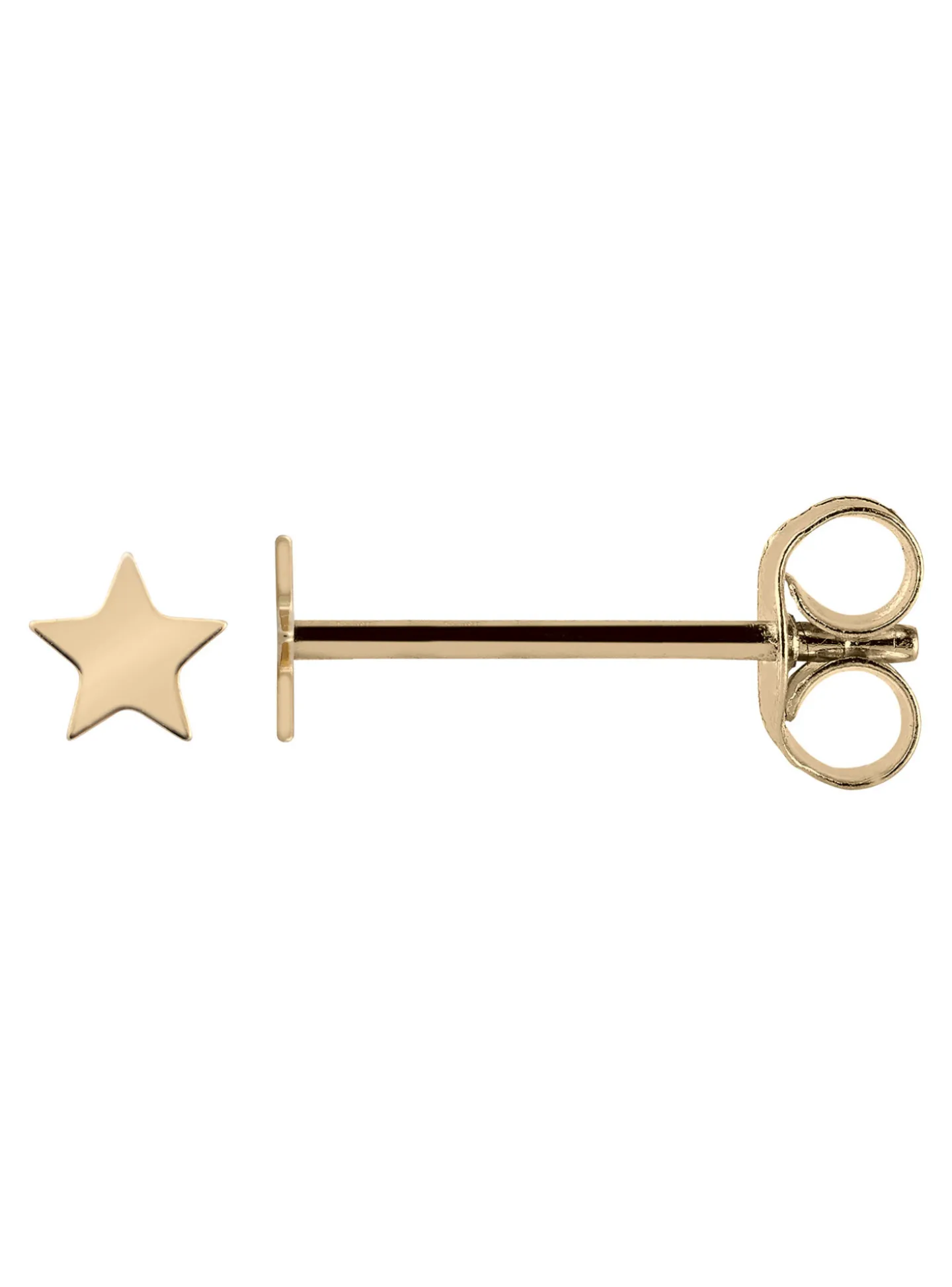Boucles d'oreilles Brillaxis étoiles en or jaune 18k