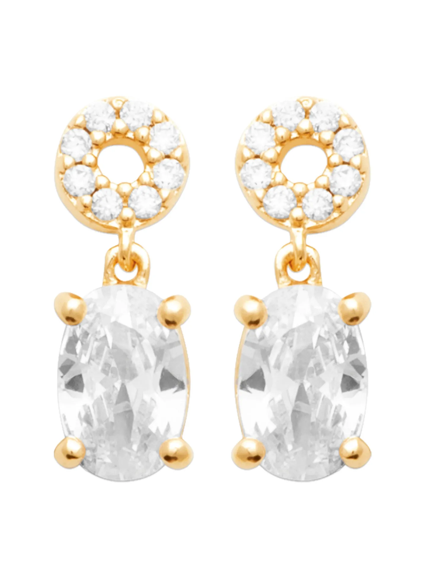 Boucles d'oreilles Brillaxis pendantes minimalistes