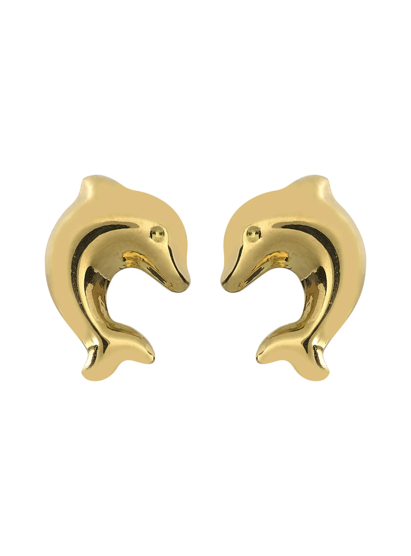 Boucles d'oreilles Brillaxis dauphin or à vis