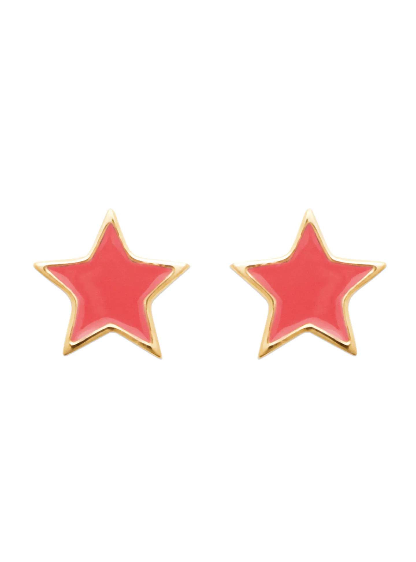 Boucles d'oreilles Brillaxis étoiles roses