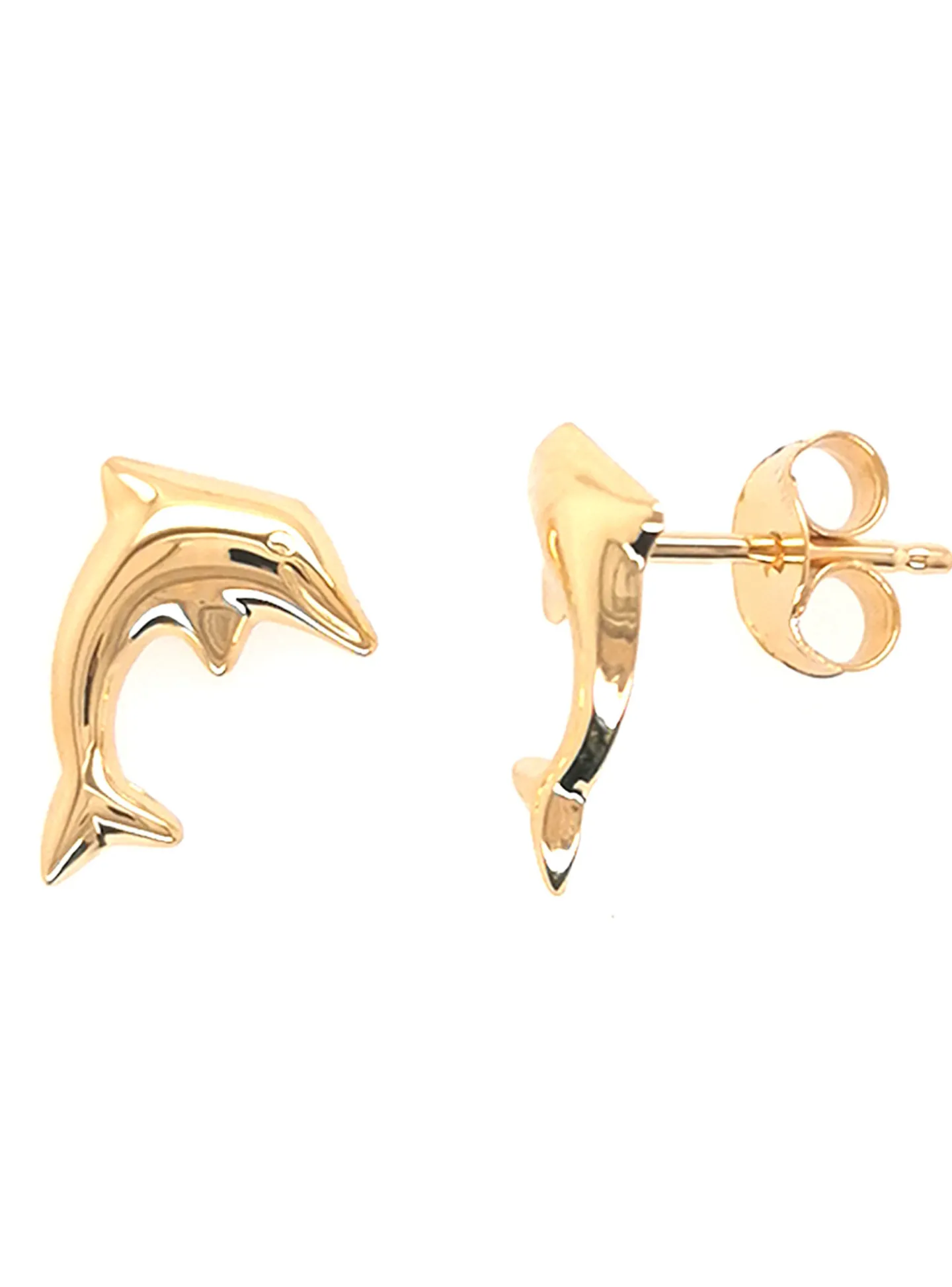 Boucles d'oreilles Brillaxis dauphin or 9 carats
