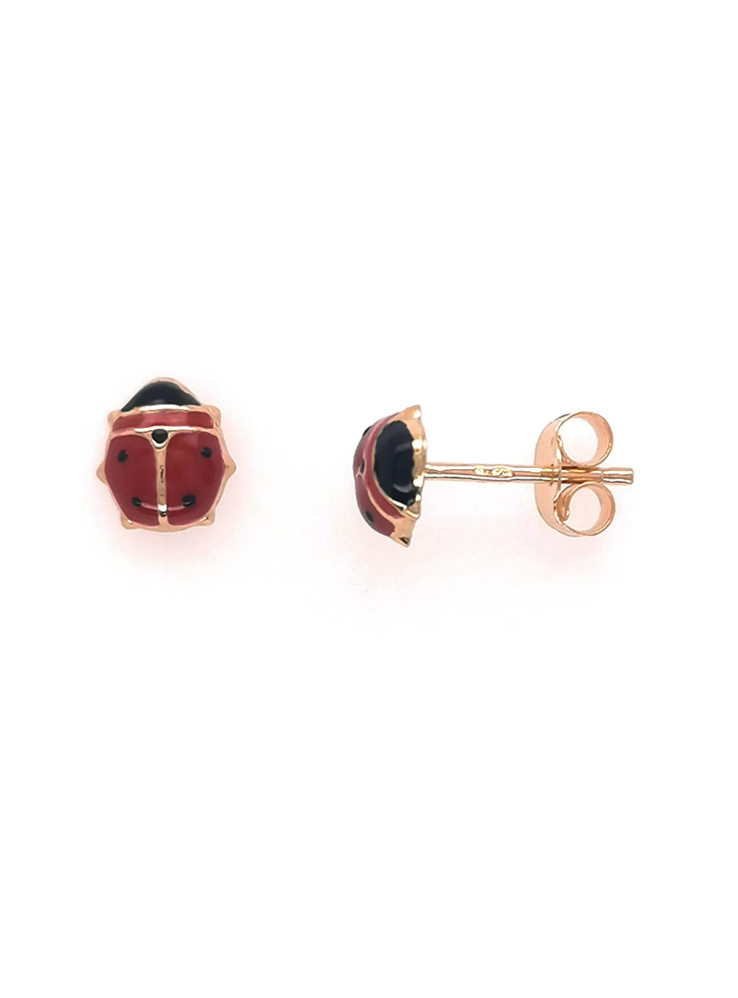 Boucles d'oreilles Brillaxis coccinelle