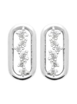 Boucles d'oreilles Brillaxis argent constellation