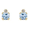 Boucles d'oreilles Brillaxis or topazes oxydes