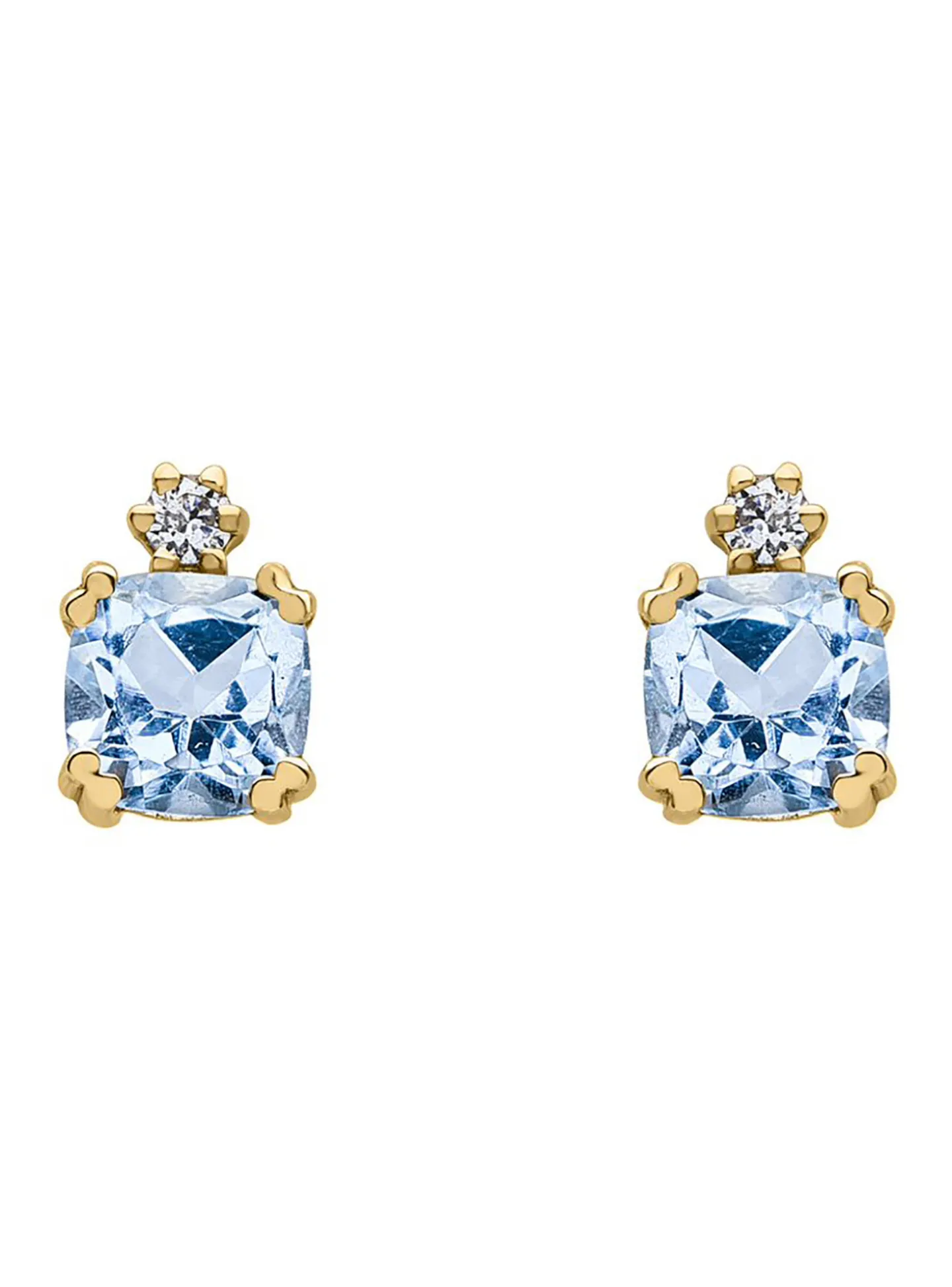 Boucles d'oreilles Brillaxis or topazes oxydes