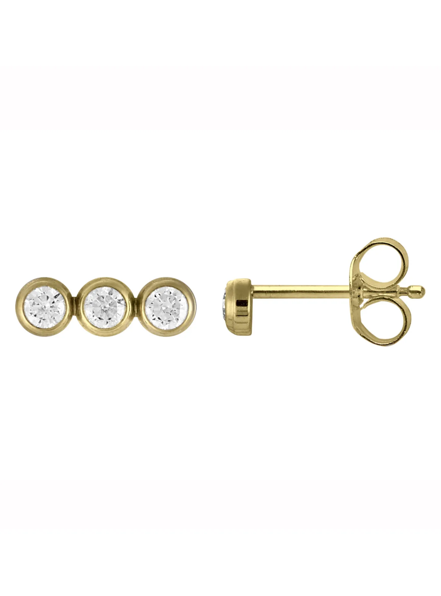 Boucles d'oreilles Brillaxis oxydes en or 9 carats