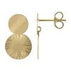 Boucles d'oreilles Brillaxis double pastille