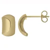 Boucles d'oreilles Brillaxis 1/2 créole lisse