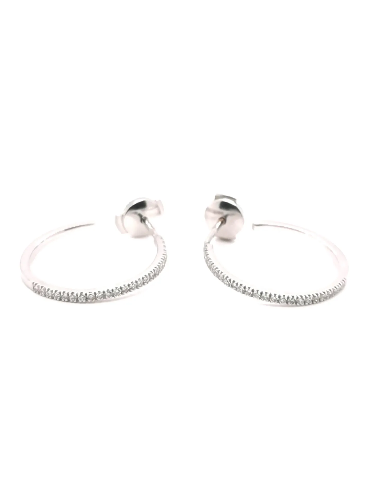 Boucles d'oreilles Brillaxis créoles or diamant