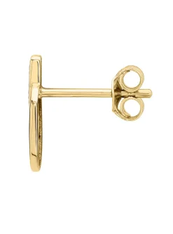 Boucles d'oreilles Brillaxis ovales or oxydes