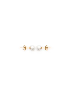 Boucles d'oreilles Brillaxis perles blanches 5mm