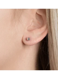 Boucles d'oreilles Brillaxis perles argent 5mm