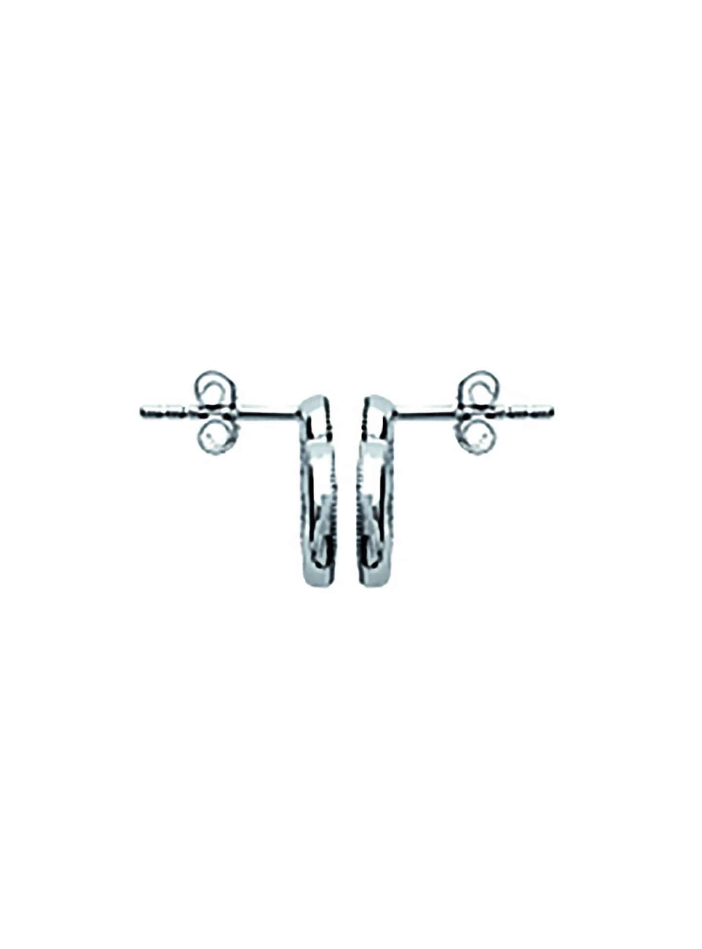 Boucles d'oreilles Brillaxis argent black et white
