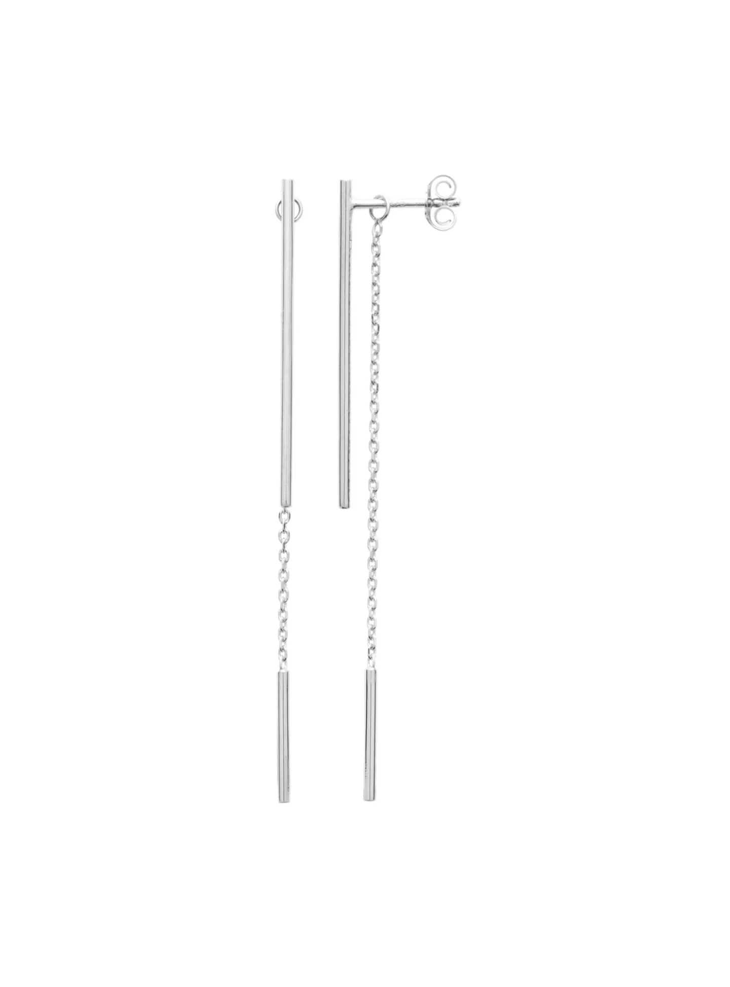 Boucles d'oreilles Brillaxis argent rhodié