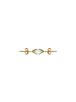 Boucles d'oreilles Brillaxis puces 5 mm plaqué or