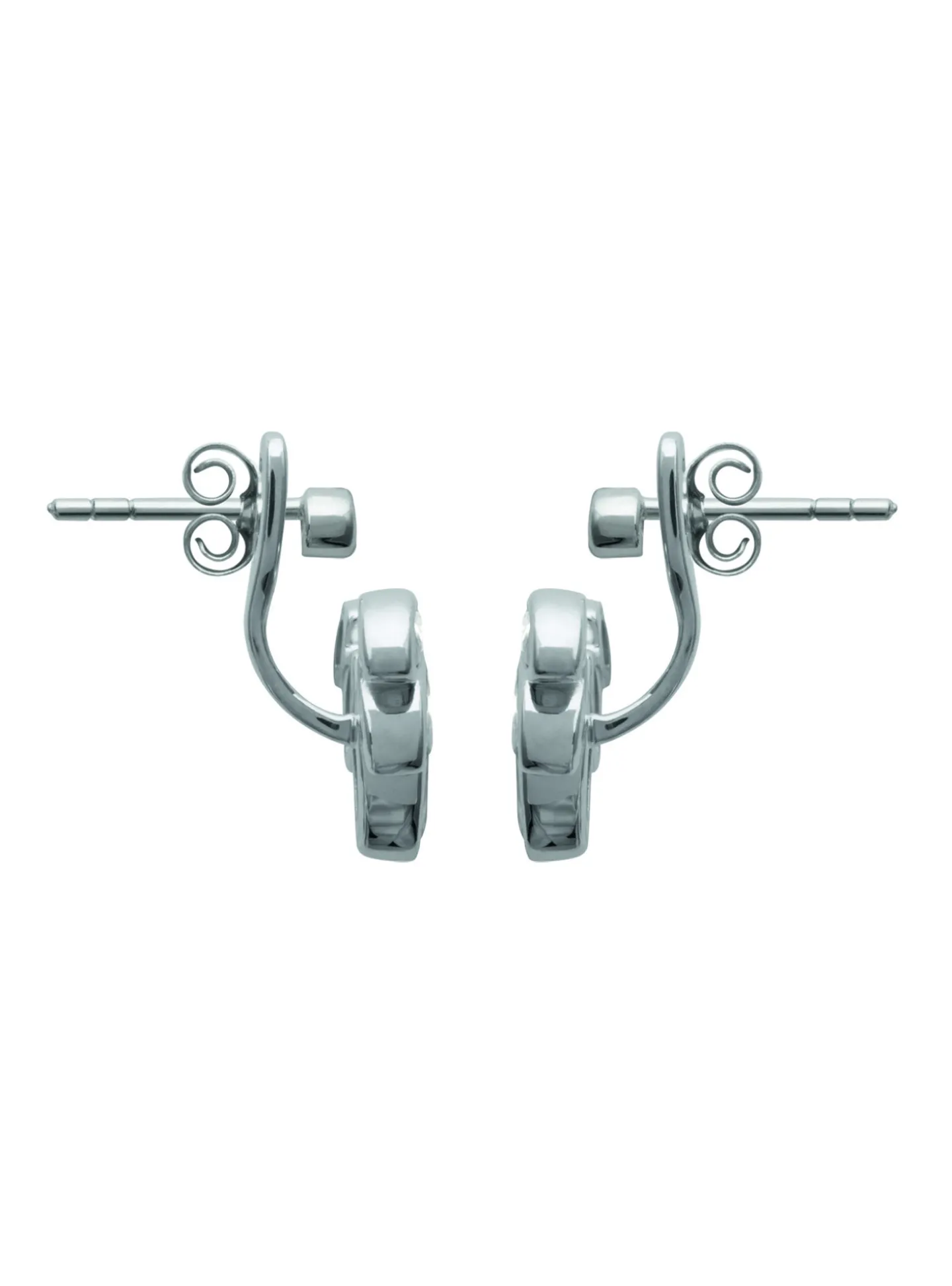 Boucles d'oreilles Brillaxis feuillage empierré