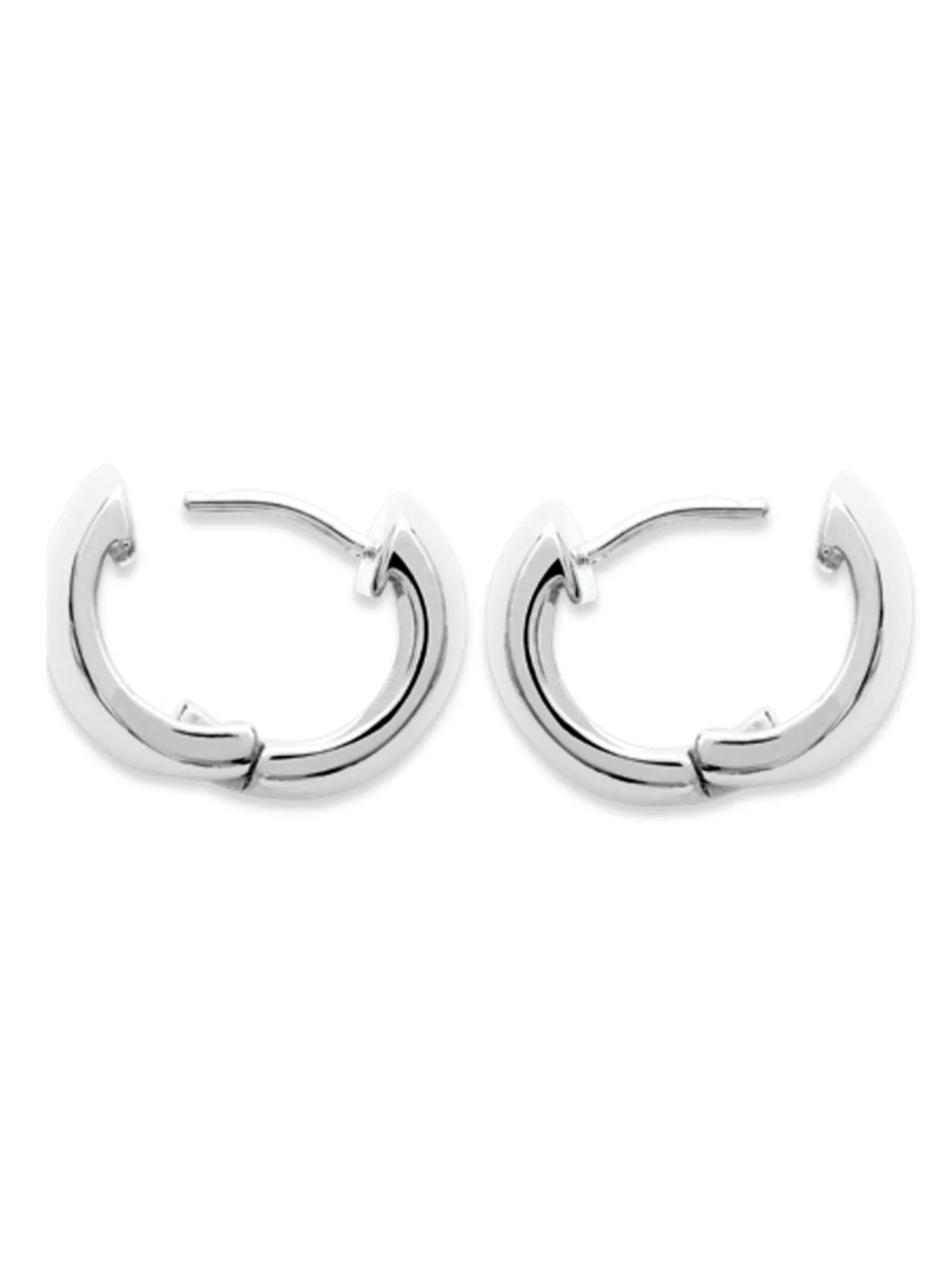 Boucles d'oreilles Brillaxis créoles larges argent