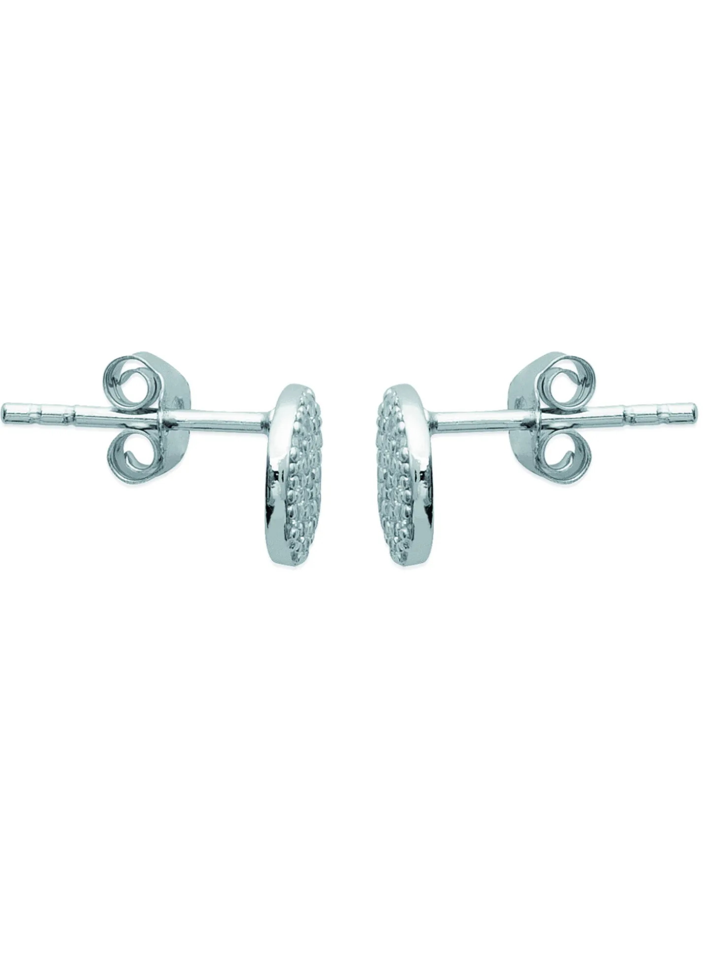 Boucles d'oreilles Brillaxis rondes empierrées