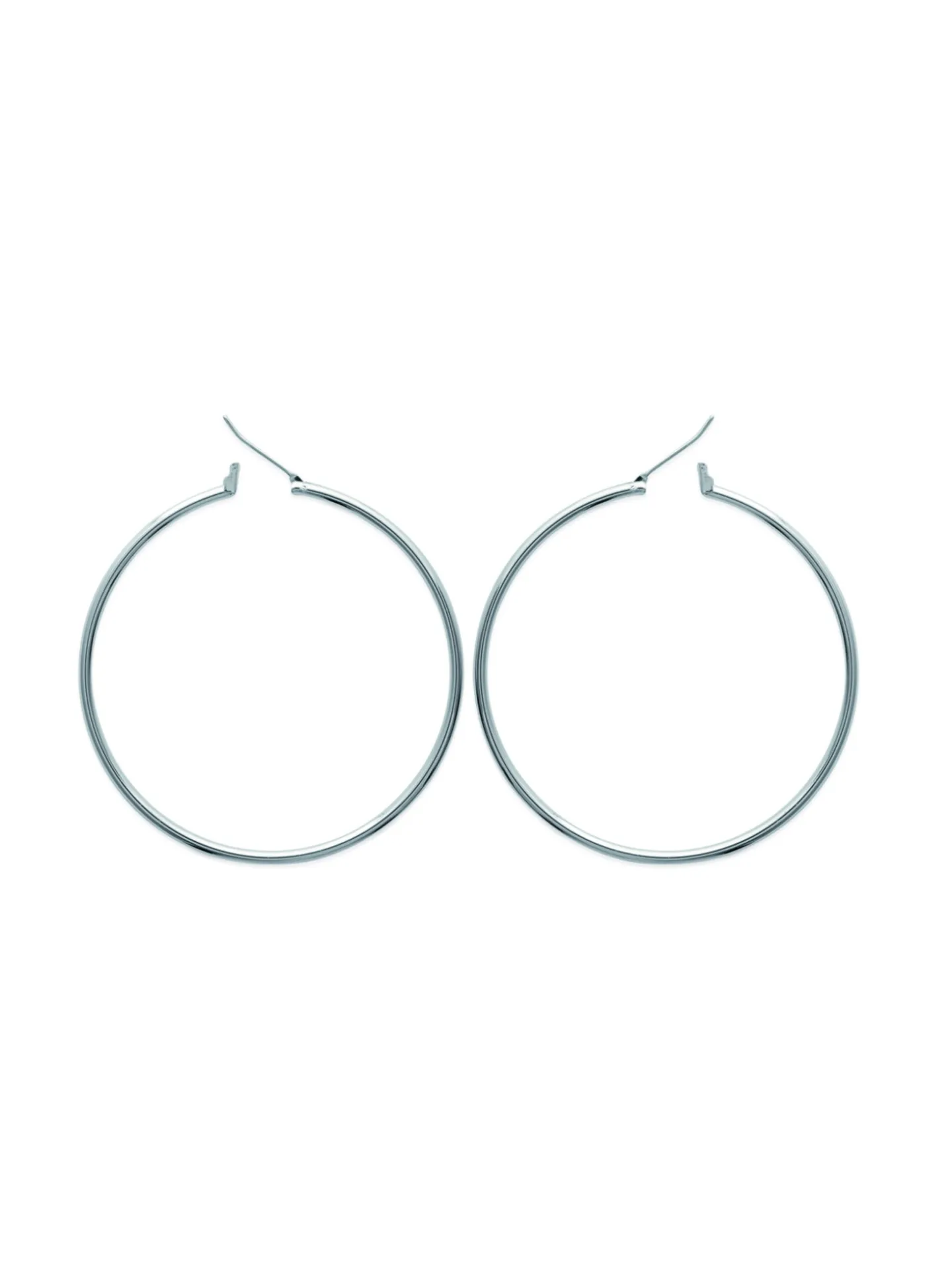 Boucles d'oreilles Brillaxis argent 50mm_x005f_x000D_fil rond 2 mm