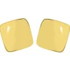 Boucles d'oreilles carrées or jaune 9 carats