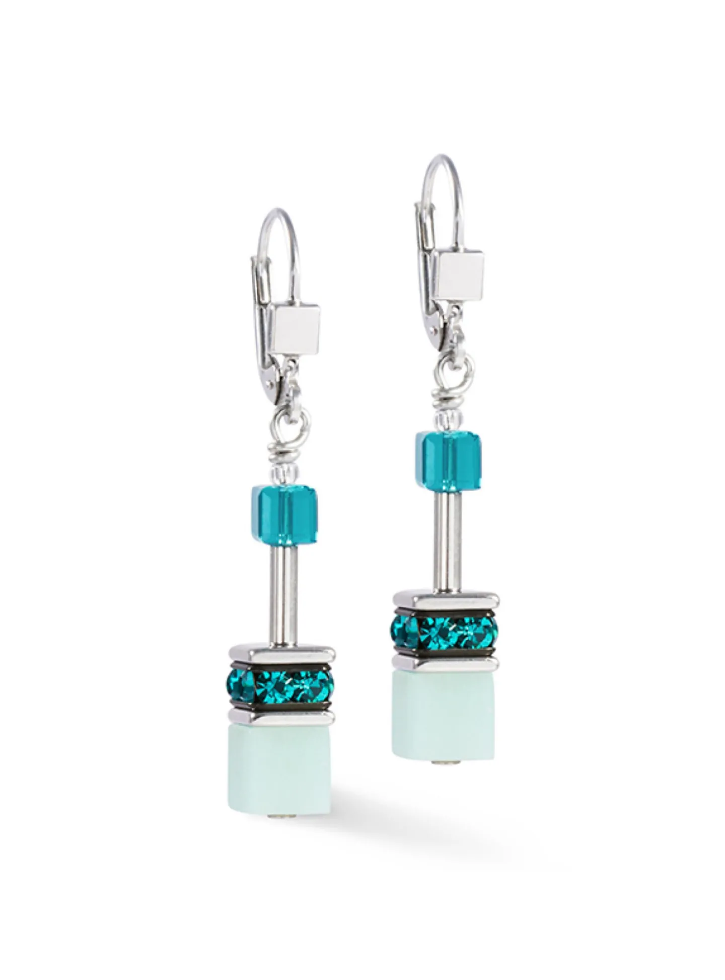 Boucles d'oreilles Coeur de Lion GeoCUBE®Iconic Precious vert