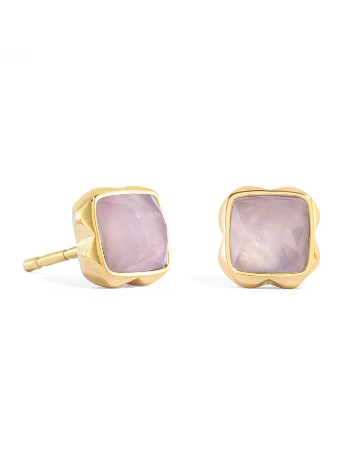 Boucles d'oreilles Coeur de Lion Birthstone_x005f_x000D_Octobre Quartz rose