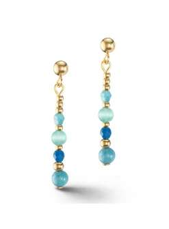 Boucles d'oreilles Coeur de lion Princess Spheres_x005f_x000D_turquoises