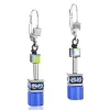 Boucles d'oreilles Coeur de Lion Geocube bleu cobalt