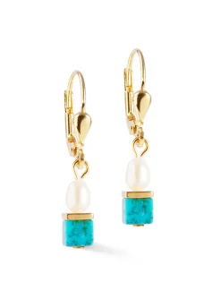 Boucles d'oreilles Coeur de Lion Princess FusionPearls Turquoise