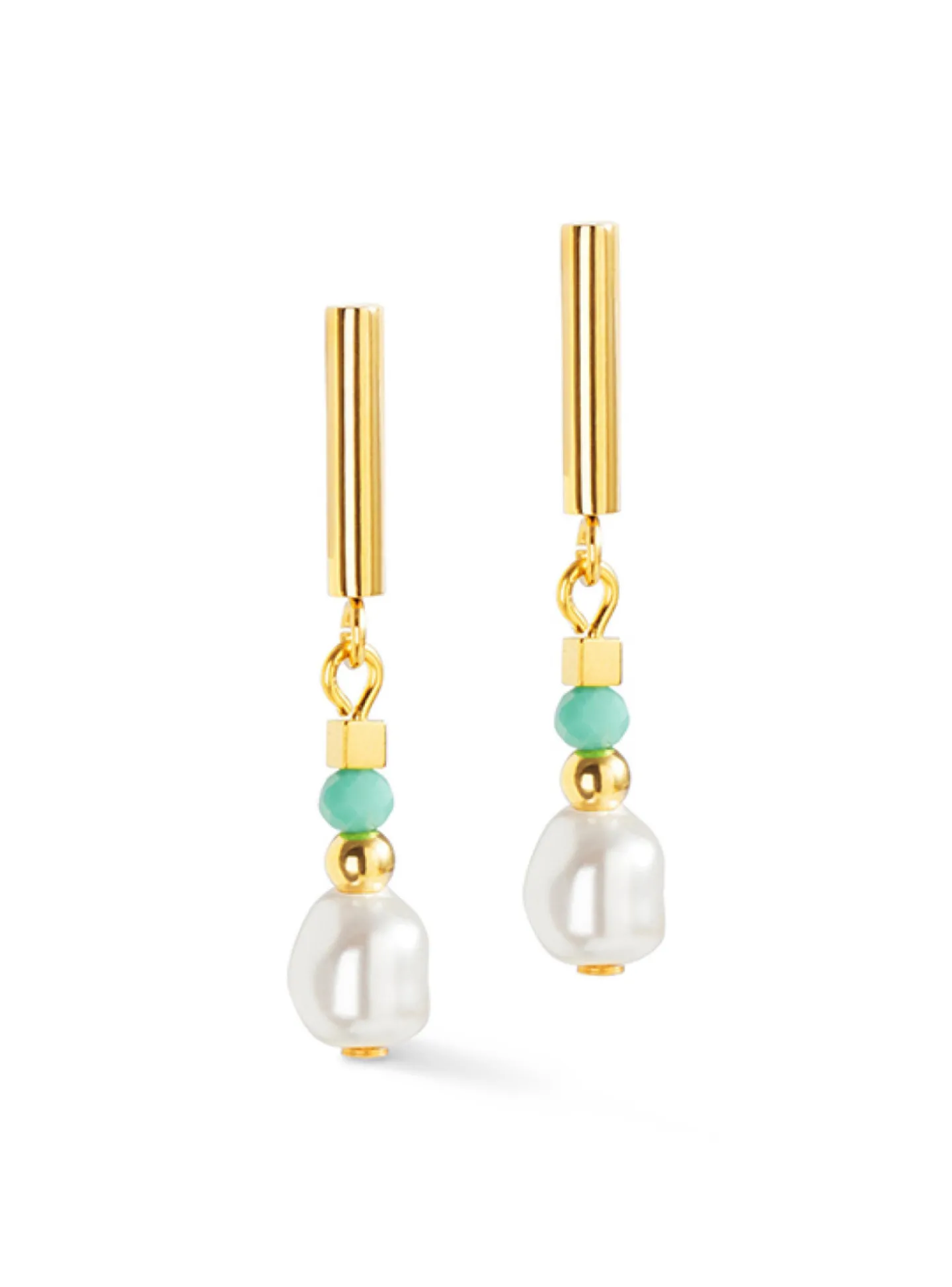 Boucles d'oreilles Coeur de Lion Lagoon Pearlmenthe