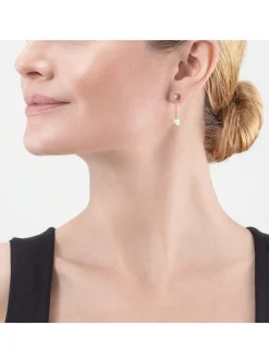 Boucles d'oreilles Coeur de Lion Cube Story Delicate_x005f_x000D_multicolores