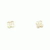 Boucles d'oreilles croix basque plate 8 mm
