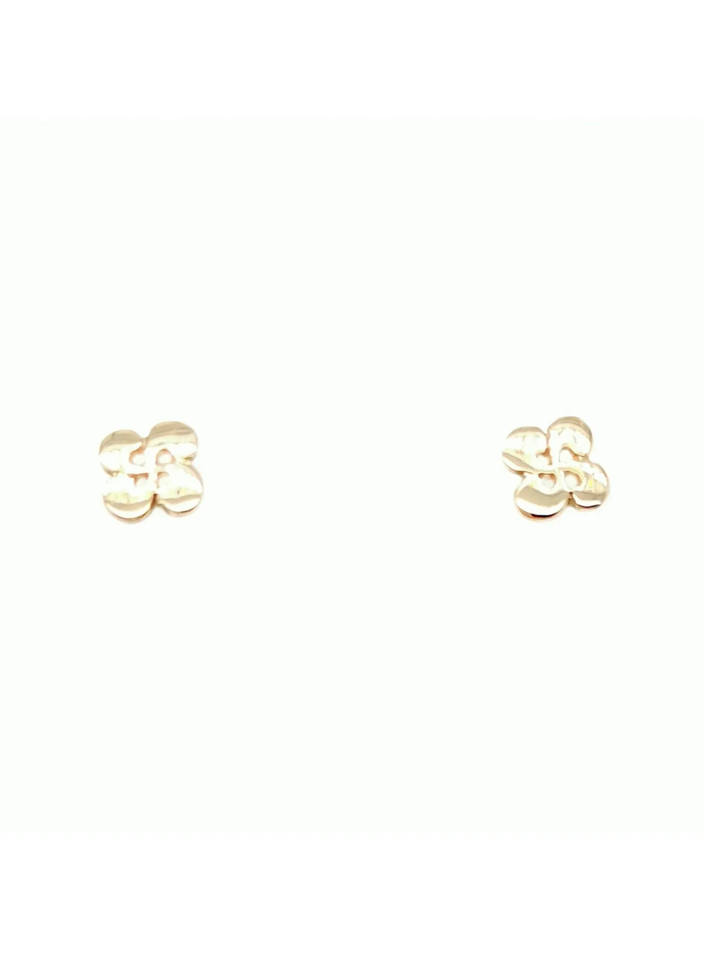 Boucles d'oreilles croix basque plate 8 mm