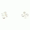 Boucles d'oreilles croix basque 9mm