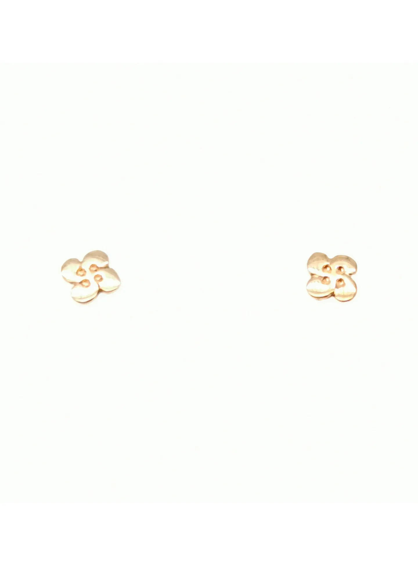Boucles d'oreilles croix basque or 9 carats 6mm