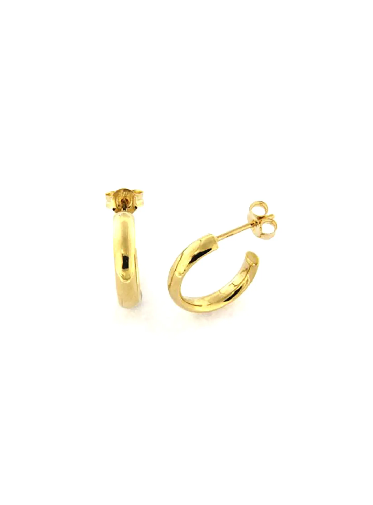 Boucles d'oreilles créoles ouvertes or jaune 18K_x005f_x000D_20 mm