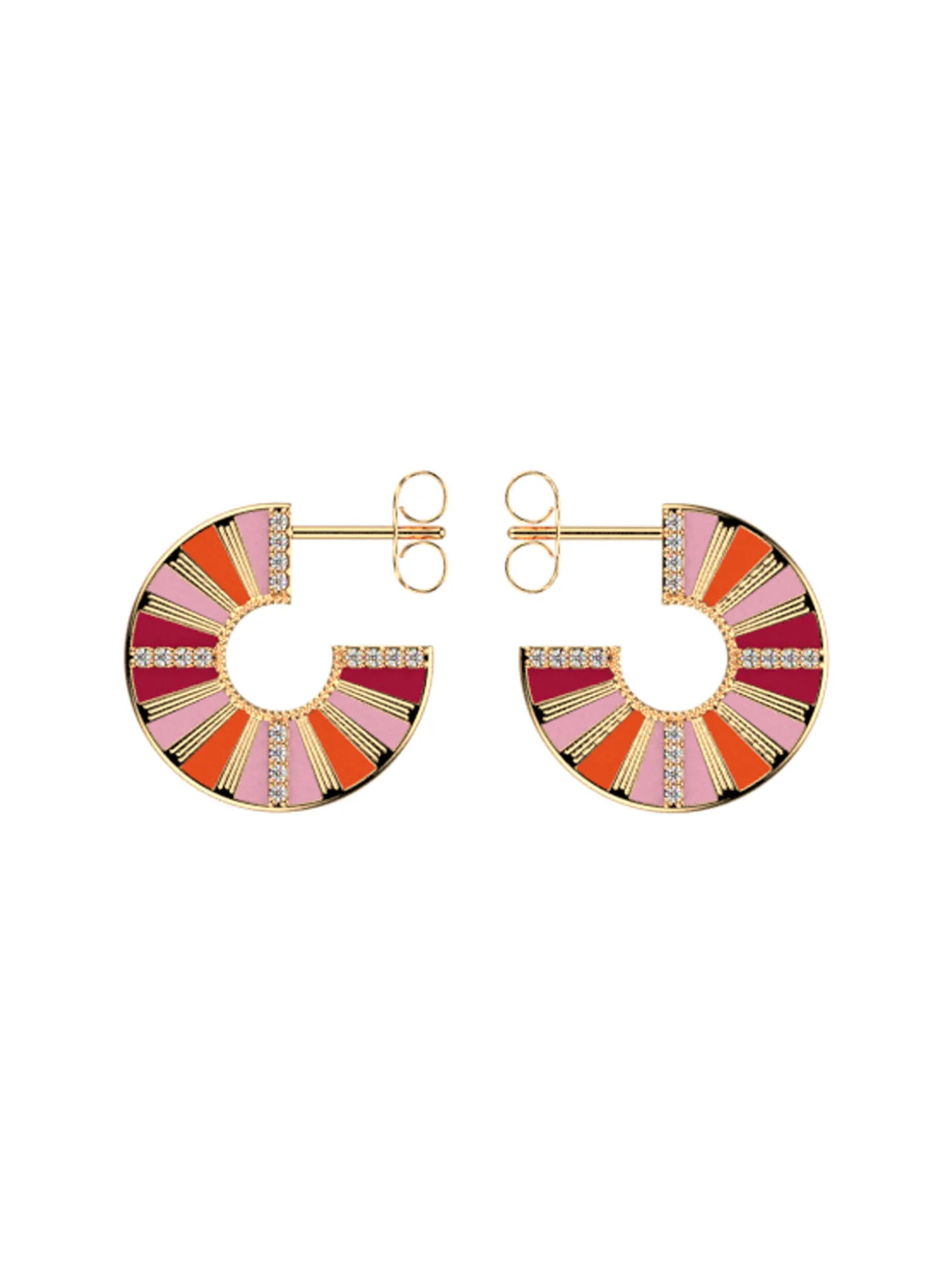 Boucles d'oreilles créoles Les Cadettes_x005f_x000D_Sunrise