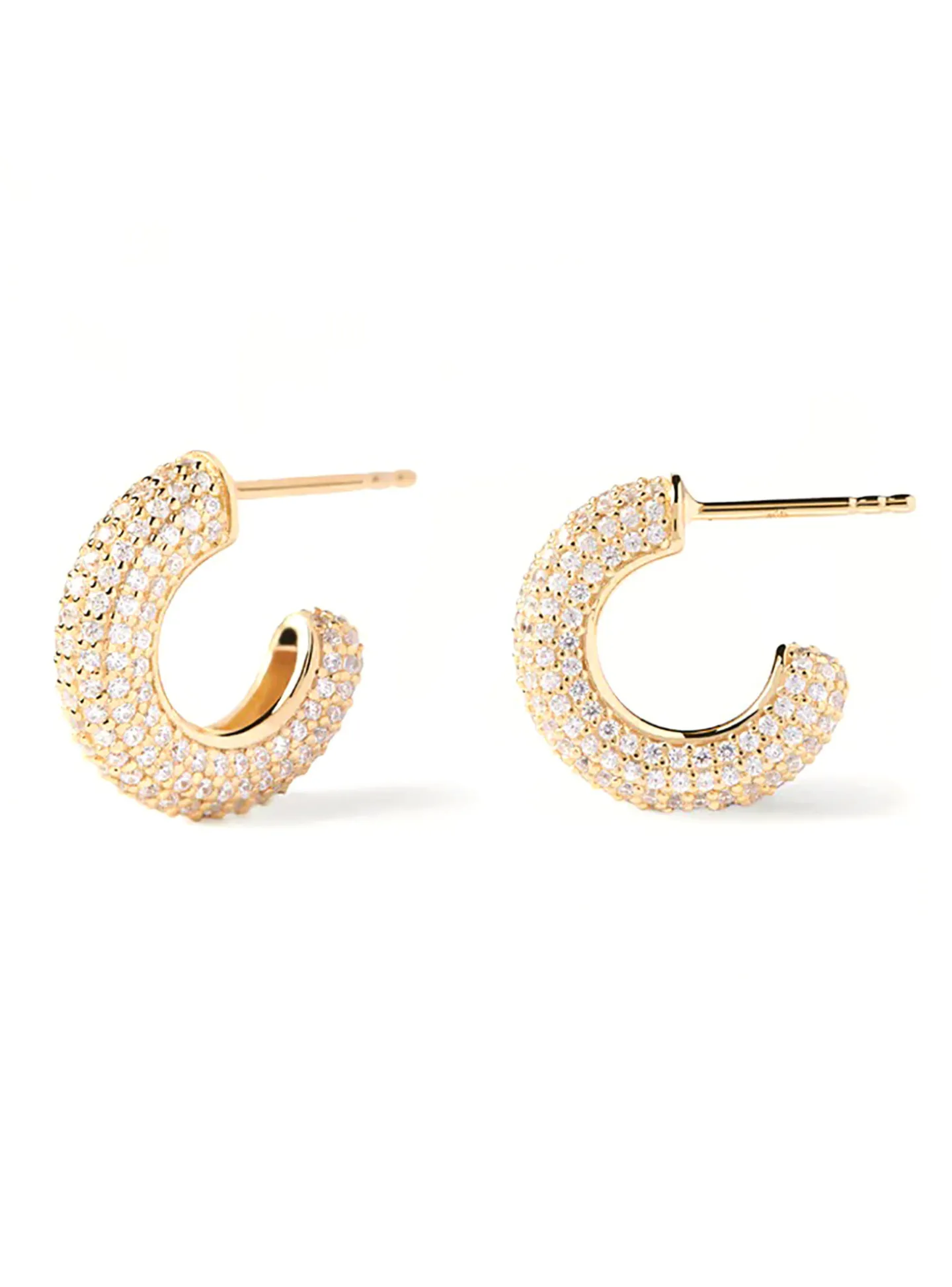 Boucles d'oreilles créoles PDPaola King dorées