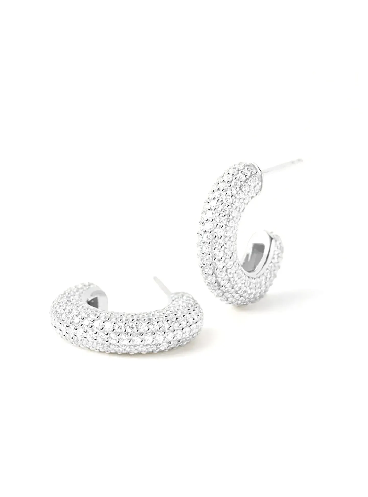 Boucles d'oreilles créoles PdPaola King argent